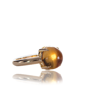 Citrine 18k Yellow Gold Ring