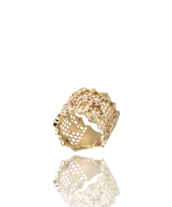 Ruby and Diamond Cocktail Ring