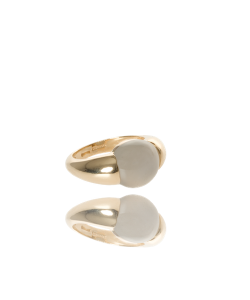 Nude Moonstone Signet Style Ring