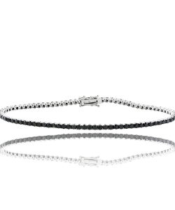 Black Diamond Tennis Bracelet