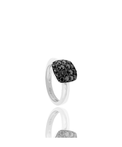 Black Diamond Pavé Cocktail Ring