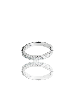 White Diamond Open Set Eternity Ring