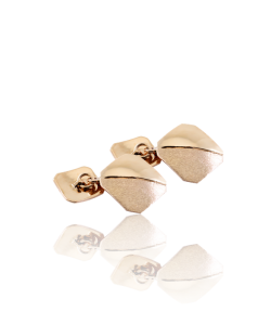 Rose Brushed Gold Cufflinks