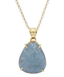 18kt Yellow Gold Aquamarine Pendant