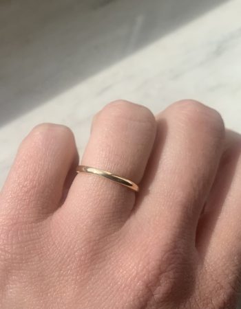 Skinny Wedding Band 2.80mm Handmade in Italy London