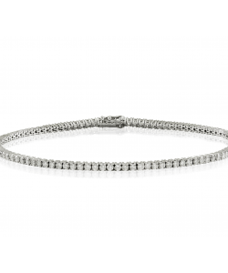 White Diamond Tennis Bracelets